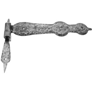 Langband mit Kloben 25 cm - aus verzinktem Eisen - 2er Set | handgeschmiedet nach historischen Vorlagen